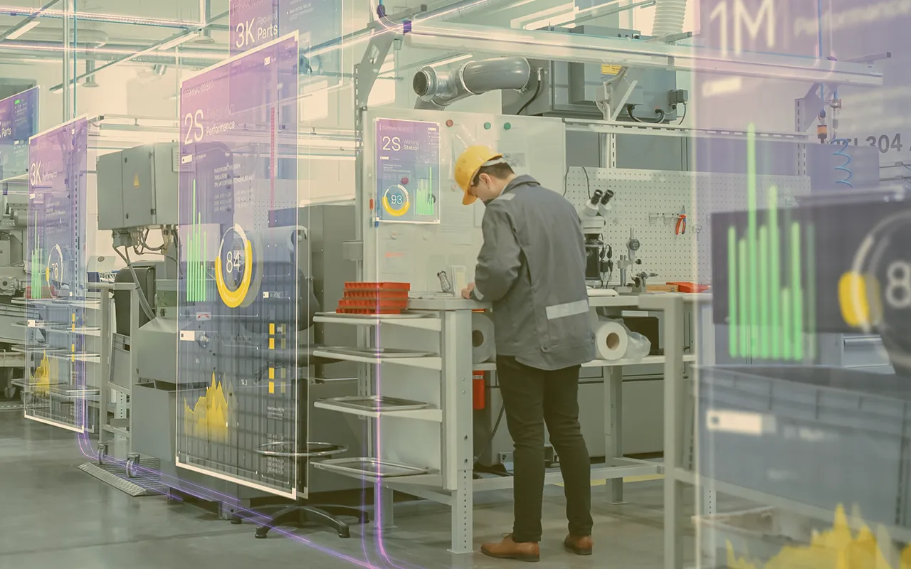 Abstract visualization of manufacturing operations