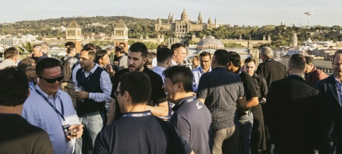 Some of our participants at the networking break relishing the weather and the company